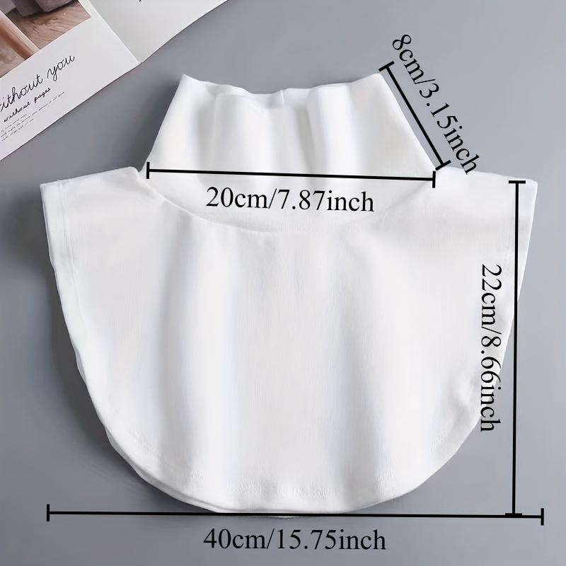 Unisex's Solid Color High Neck Detachable Collar Decorative Collar Warm Cervical Protection for Autumn and Winter