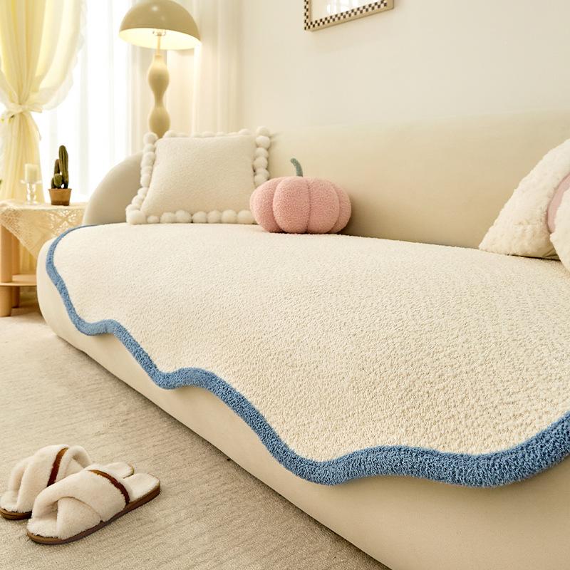 

New High End Special Shaped Irregular Seat Cushion One Piece All Season Chenille Non Slip Sofa Cushion 90 * 90Cm on]