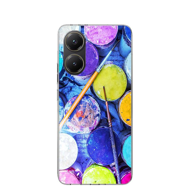 Watercolors Set Paint Palette Painting Box Case Phone Cover for Xiaomi Poco X3 Nfc X5 X6 X7 X4 Gt F7 Ultra F6 F5 Pro F4 F3 M5S M