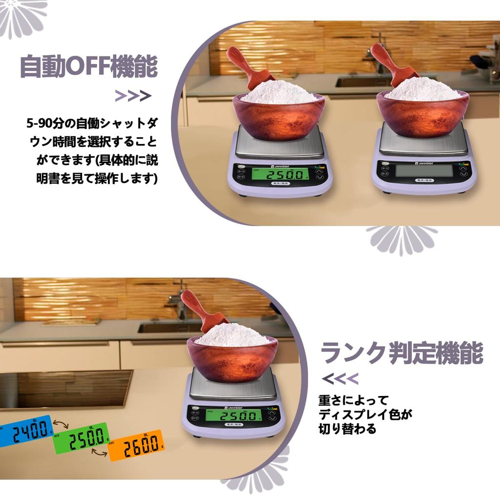 UNIWEIGH Kitchen Can Measure Up To with Ml Measuring Precision Ideal As a Measuring Waterproof Tare Digital Measuring [Waterproof Design] Scale,