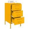 Nightstand Mustard Yellow 36 x 39 x 68 cm Steel