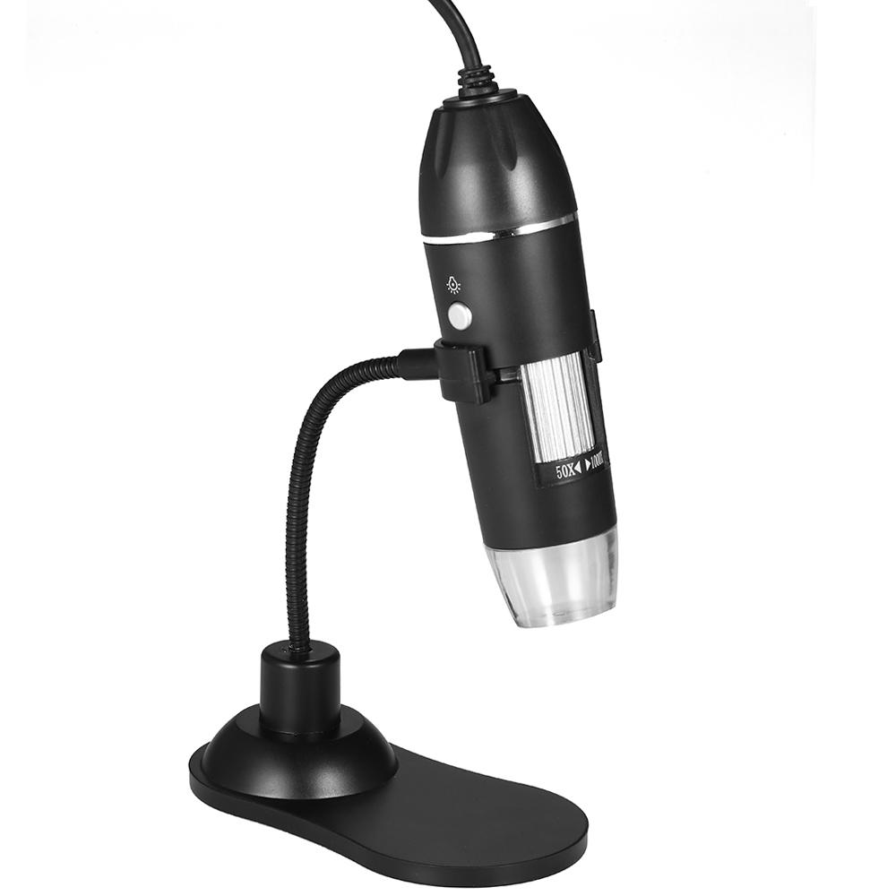 Digital Zoom Microscope USB Handheld & Desktop Magnifier 0.3MP Camera 8 LED Light Magnifying Glass 1000X Magnification