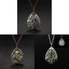 Natural Abalone Shell Pendant Necklace With Silver Finish For Women Gift And Travel Souvenir