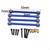 4 Piece Aluminum Alloy Pull Rod Set Replacement Upgrade for 1/24 RC Car Crawler Accessories DIY