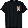 Funny Bengal Cat In Pocket Animal Cute Women Men T-Shirt