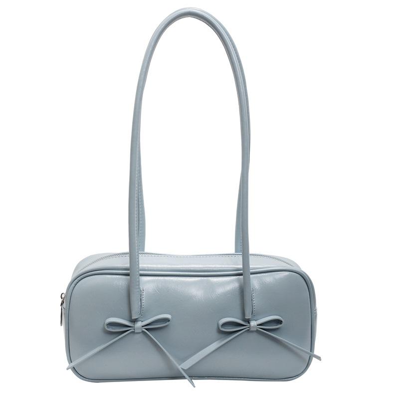 

Новая весенне-летняя сумочка-бант, сумка под мышкой, женская модная сумка на плечо, сумочка светло-синий