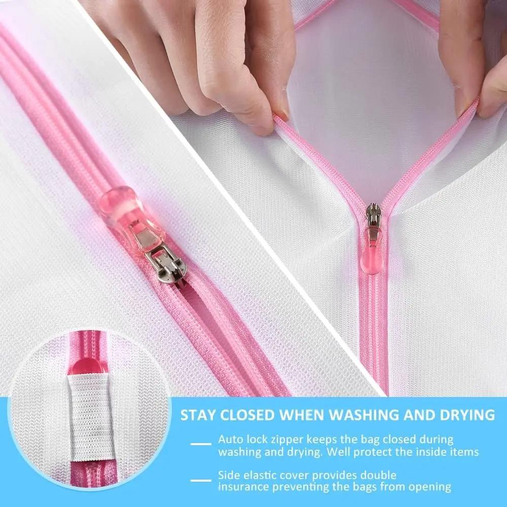 Mesh Laundry Bags for With Zipper Travel Storage Organize Bag Clothing Washing Bags for Laundry Blouse Bra Hosiery Stocking