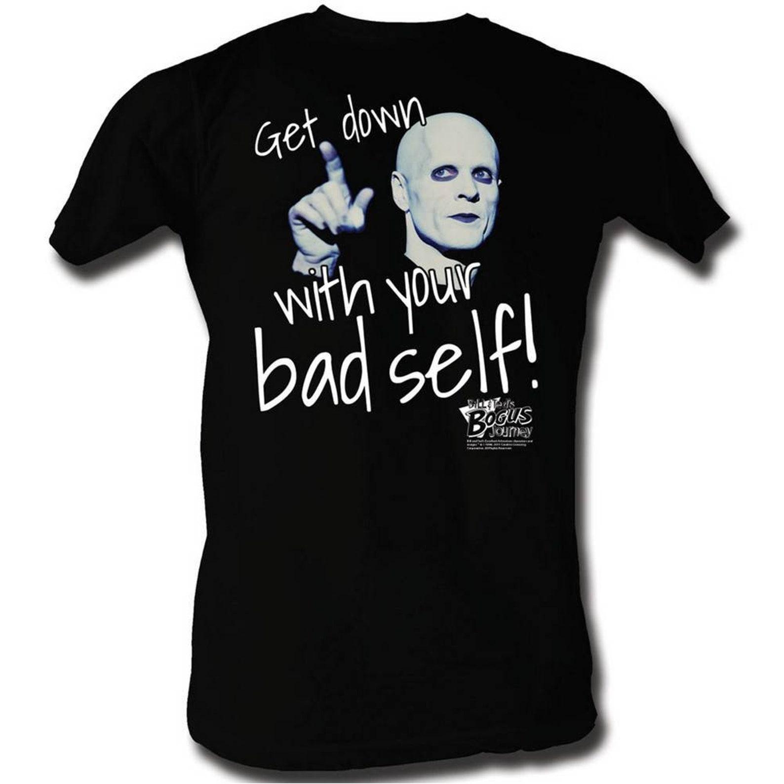 Bill and Ted Get Down Black Adult T-Shirt L