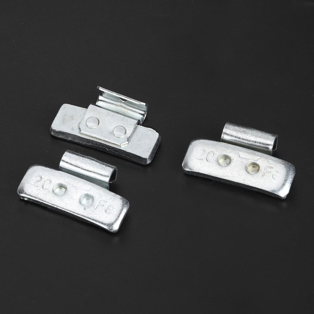 100 Stück 20g 0,71oz Aufsteckhaken Radwuchtblöcke P-Stil Reifengewicht Auswucht-Sortiment(Mit Radauswuchtzange )