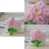 Cute Plush Floral Keychain Adorable Accessory For Women Bags And Cars