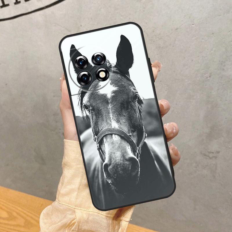 Horse Animal Case For OnePlus 15 15R 13 13R 13T 12 12R 11 10 10R 10T 8T Nord 5 CE 4 2 3 Lite N20 N30 Cover