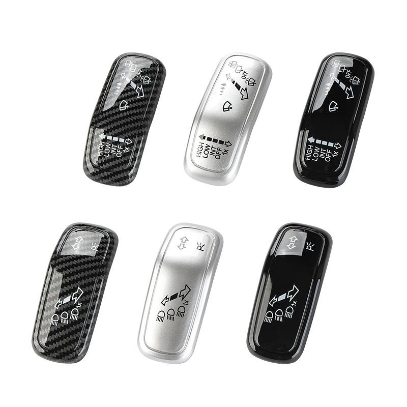 2pc Steering Wheel Wiper Switch Trim Headlight Switch Control Cover for VW Polo Golf 7 Golf 8 Jetta Tiguan Accessories 2018-2026