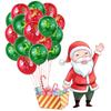 Christmas Full Flower Printing 12 Inch 2.8 G 100 Christmas Dark Green Santa Claus Latex Balloons