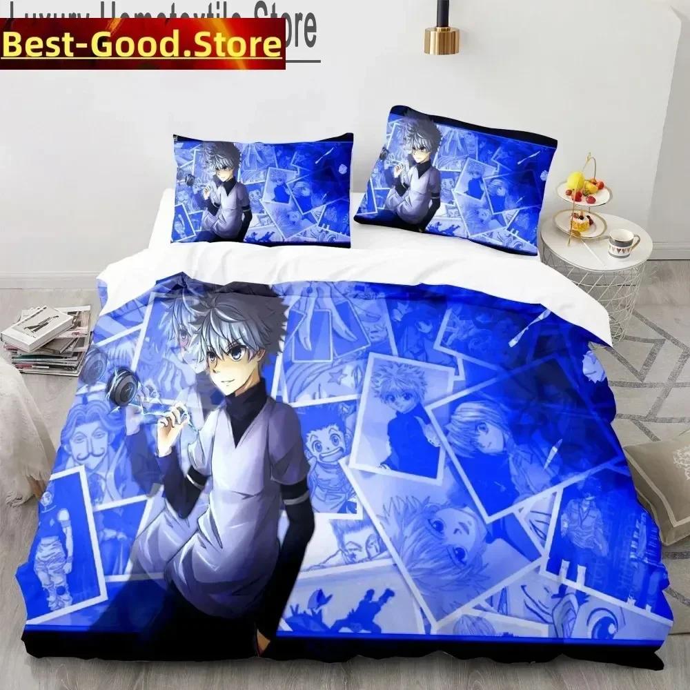 3D Hunter X Hunter Printed Bed Set Duvet Cover Pillowcase Bedding Set Bed Linen Sheet Quilt Cover Full Queen King Size