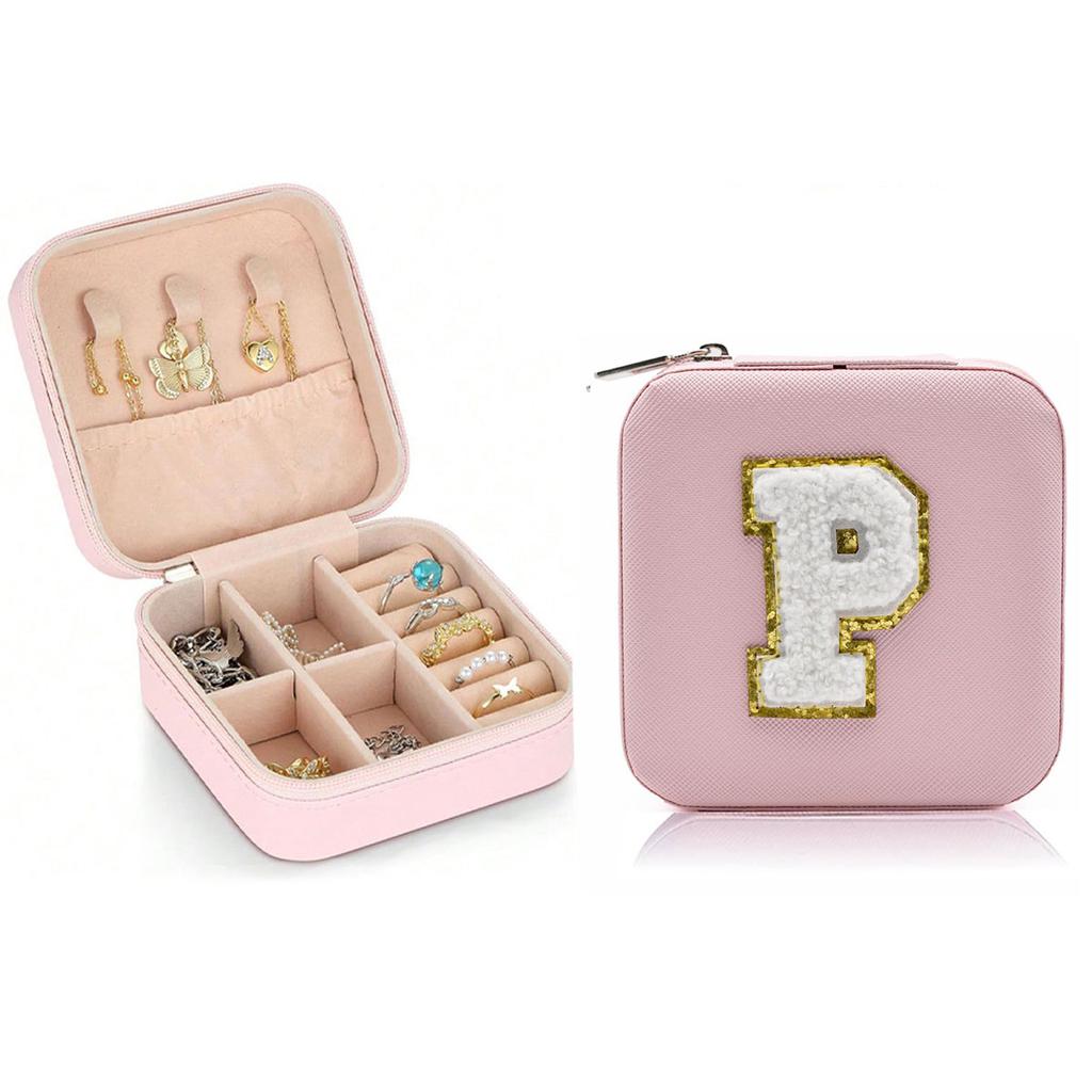 New creative letter jewelry box portable travel ring necklace earrings stud earrings earrings earrings earrings storage box-liu