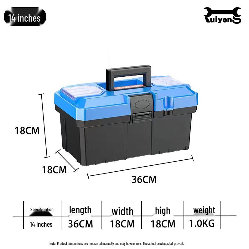 Extra tjock multifunktionell handhållen förvaringslåda i plast