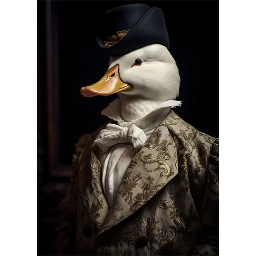 Aristokratyczne Zwierzęta Portret Plakaty i Druki Sztuka Vintage Malarstwo na Płótnie Obrazy na Ścianę do Salonu Dekoracja Domu