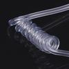 Two Way Radio Headset Acoustic Tube Single Air Conduit Replacement Transparent Coil Air Tube Earplug With Metal Clip