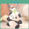 Pullout Little Panda Plush Keychain With Detachable Bamboo For Kids And Collectors