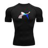 Men's Quick Dry Compression Athletic Tight T-Shirt, Breathab