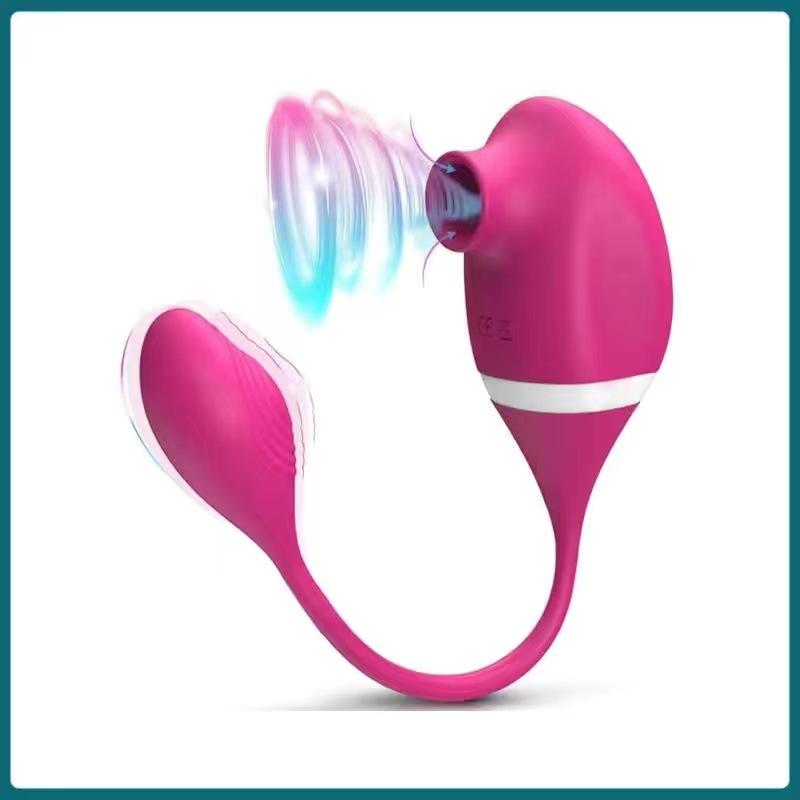 Sucking Licking Vibrator G-Spot Double Stimulation Erotic Toys for Women Love Egg Tongue Nipple Clitoris Massager Adult Product