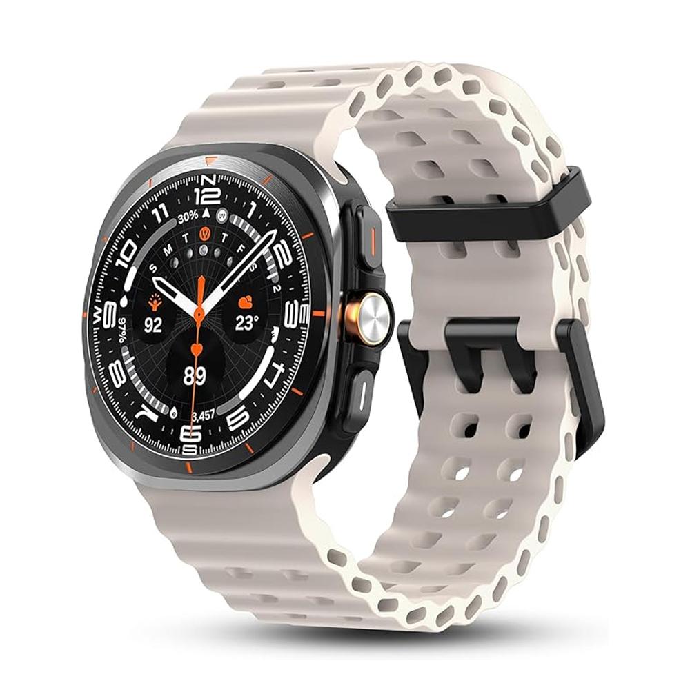 Cinturino Originale per Samsung Galaxy Watch Ultra 47mm accessori Braccialetto Sportivo in Silicone Marino Correa Galaxy Watch 7 Ultra Band