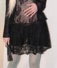 MIMI MONDE Sheer Layered Skirt (Black)
