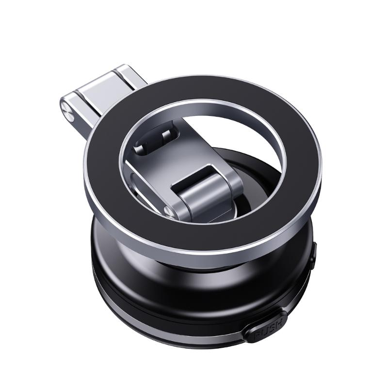 Foldable Car Phone Bracket Magnetic Stand 360 Degree Rotation Adjustable with Double Suction Technology for Easy Viewing