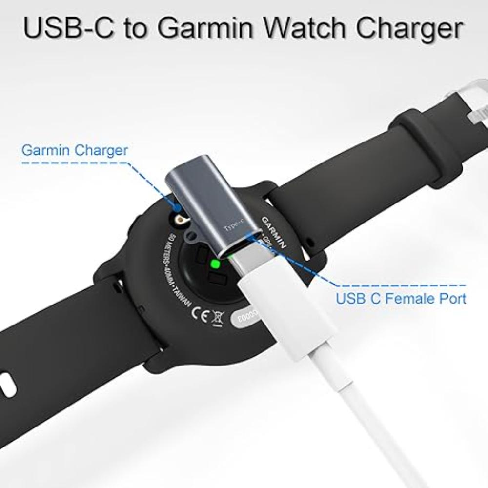 For Garmin Fenix 8 7 6 Forerunner 955 965  Instinct 3 2   USB-C Charger Smartwatch Charger Adapter Garmin Charging Cable Adapter