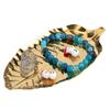 Nordic Style Leaf Shaped Necklace Jewelry Display Tray Storage Organizer Decorative Props