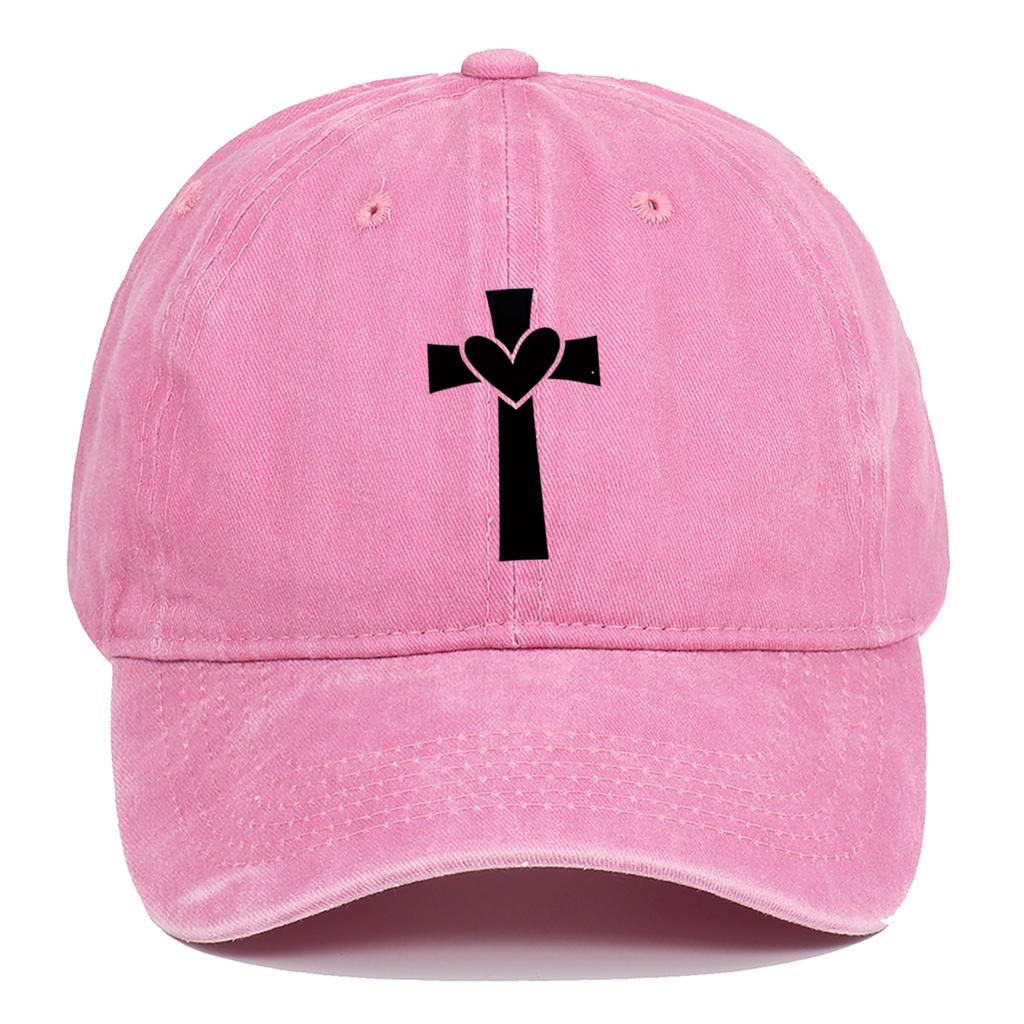 Black Personalized Pattern Printed Baseball Hat Outdoor Activity Washed Duck Tongue Hat Suitable for Sunscreen and Sunshade