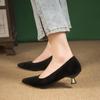 Women Leopard Grain Pumps Pointed Toe Party Mules Slip On High Heel Wedding Shoes