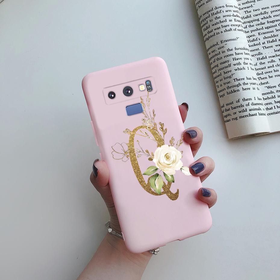 Case For Samsung Galaxy Note 9 Case Silicone TPU Bumper Shockproof Cute Letters Cover For Samsung Galaxy Note9 N9600 N960F Case
