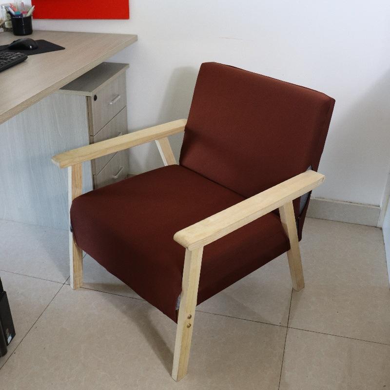 Elastic Single Sofa Cover Solid Universal Wood Chair Cover High Stretch Hotel Living Room Furniture Arm Chair Protector Cover