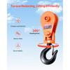 VEVOR 2 Ton Snatch Block with Swivel Hook, 3" Sheave 3/8" Inch Wire Rope