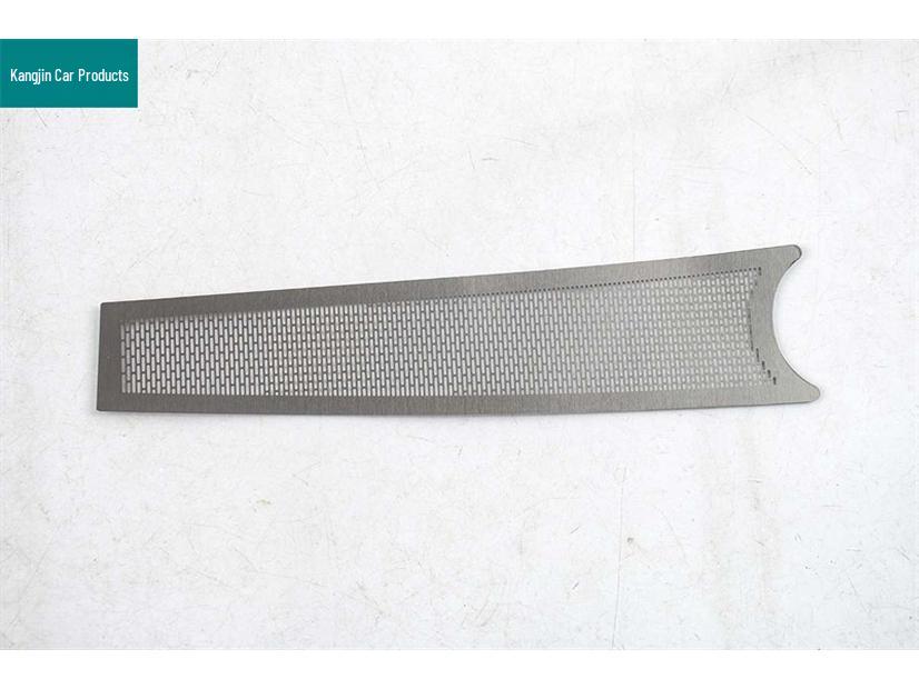2026 Changan Qiyuan A06 Center Speaker Cover: Stainless Steel Black Titanium Interior Decoration