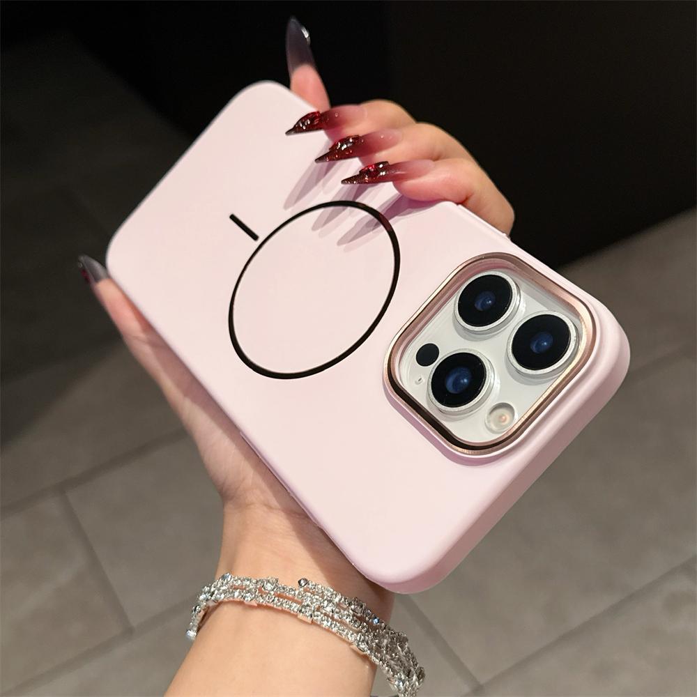 

Original Hard PC For Magsafe Case For iPhone 17 Air 16 15 14 13Pro Max Plus Shockproof Matte Thin Magnetic Wireless Charge Cover iPhone 15