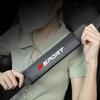 Carbon Fiber Texture Car Seat Belt Shoulder Pad Covers, Stylish Sport Design Universal Seat Belt Pads for All Seasons