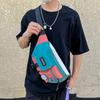 Fashion fanny pack women's color scheme sports breast bag new backpack men's trend Oxford cloth casual cloth bag design cloth bag