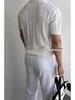 Men's Summer Knit Polo - Slim Fit Ice Silk Short Sleeve T-shirt