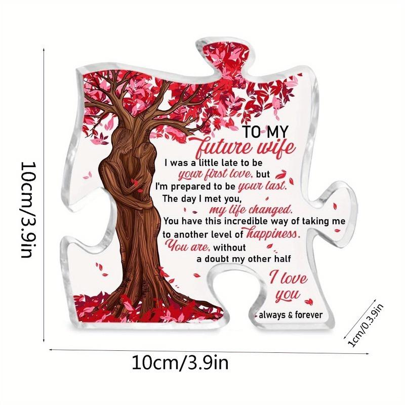 2D Flat Acrylic Love Desktop Decoration, Valentines Day Gift, Suitable for Wall Decoration, Porch, Room, Villa, Accents Home, Hallway, or Workplace -