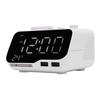 Digital Dual Alarm Clock Bluetooth Speaker FM Radio Alarm Clock with LED Display for Temperature Day of Week