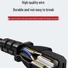 10A GB Three-Pin Cloverleaf Projector Power Cord with Right-Angle Plug