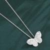 Versatile Butterfly Necklace Suitable for Any Occasion Minimalist Look Brushed Finish Copper Clavicle Chain Jewelry