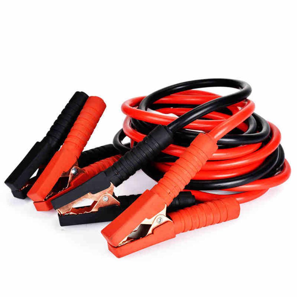 Booster Jumper Cables with Full Insulated Cover Clamps Fine Copper Cable Emergency Power Battery Starter for Car 8.2ft