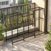 Garden Tool Organizer Heavy Duty Garage Storage Rack with Hooks Space-Saving