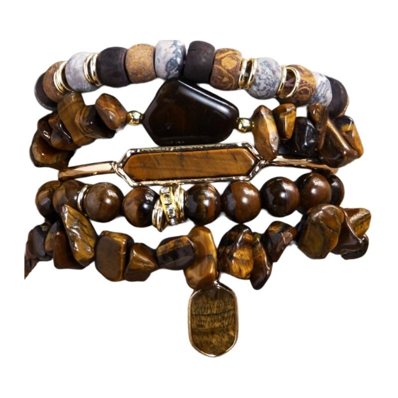 Handmade Natural Stone Bracelet Beads Bracelet Adjustable Bracelet Unisex Charm Bracelet Suitable for All Wrist Sizes