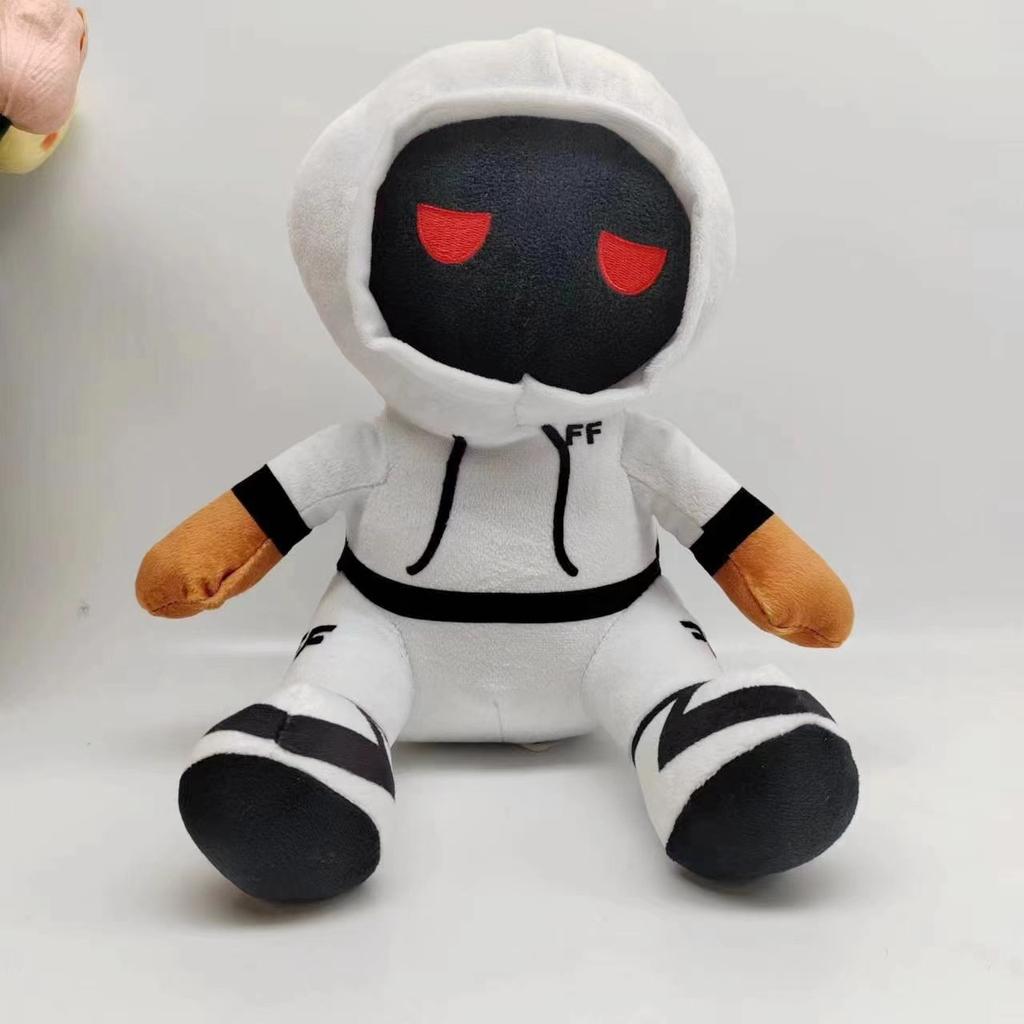 Roblox Foltyn Family Plush Toy White Hooded Stuffed Figure Game Peripheral Soft Plush Doll Gift For Kids Game Fans Room Decor