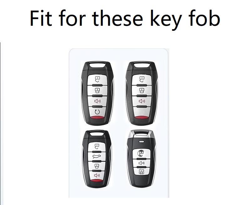 Carbon Fiber Alloy Car Remote Key Fob Case Cover For Great Wall Haval Jolion  H6 H7 H4 H9 F5 F7 F7X F7H H2S Gmw Dargo Shell