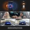 Dash Cam per Auto 3/4 Canali Scatola Nera Telecamera di Guida FHD Anteriore Sinistra Destra Posteriore Visione Notturna Registrazione in Loop
